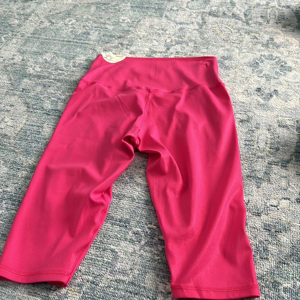 NWT Aerie OFFLINE Real Me Liquid Shine Cropped Leggings - Picture 4 of 5